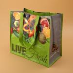 Environmental Protection Non Woven Reusable Shopping Bags D Cut CMYK Printing