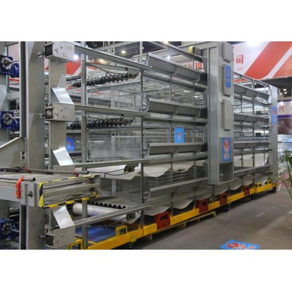 Steel 3 Tiers Industrial Chicken Coop Low Disease And Death Rate