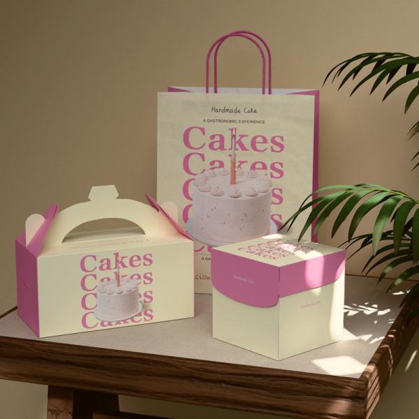 Custom Printed Cake Roll Packaging Box - Eco-Friendly Kraft Paper
