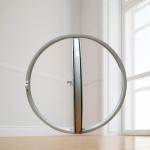 Aluminum Moon Window Double Tempered Glass Customized Product