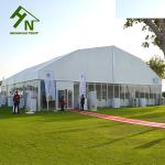 Aluminum Frame Shade Canopy Polygonal Tent 500 People Glass Walls