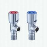 1/2-Inch Chromed Wall Mounted Toilet Water Stop 90 Degree Round Handle Quick