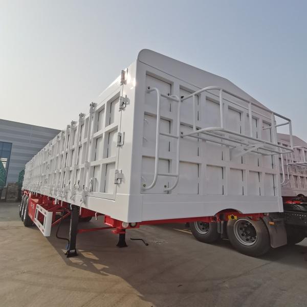 40FT Tri Axle Heavy Duty Box Cargo Truck Semi Box Trailer With Fence Full