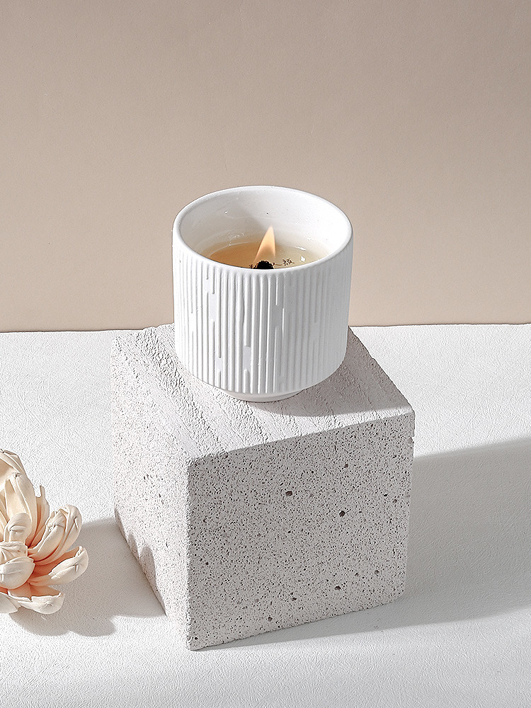 Stress Relief Minimalist Aromatherapy Scented Candle For Home Long Lasting Burning