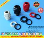 IP68 Watertight PG7~PG48 Nylon Insulated Electrical Cable Glands with Integral