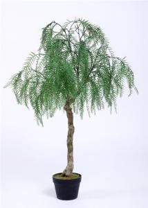 Wholesale Willow Bonsai Artificial Office Plants , 120cm Artificial Tropical Plants Plastic Leafs from china suppliers
