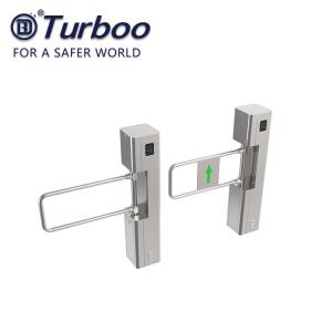 Wholesale SUS Supermarket Entrance Swing Barrier Gate , 24V 50W Access Control Pedestrian Barriers Gates Swing Gate Turnstile from china suppliers
