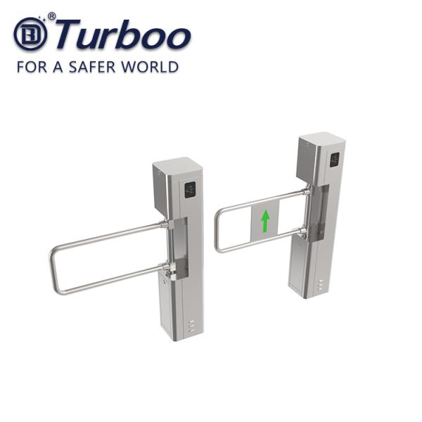SUS Supermarket Entrance Swing Barrier Gate , 24V 50W Access Control Pedestrian