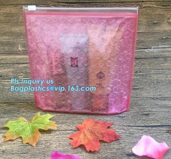 Bubble Ziplock Bag, Low Price Poly Slider Bubble Bag, Reclosed Black Foil Bubble