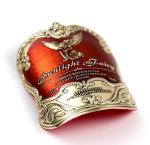Custom Textured Raised UV Copper Gold Foil Embossed Wine Sticker Label for