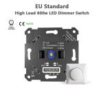Vertex AC220V 600W LED Dimmer Switch EU Standard