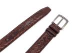 4.0CM Genuine Leather Casual Belts For Men Classic Pin Buckle / Knitted Leather