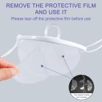 Eco Friendly 14*5.5CM Transparent Plastic Face Mask