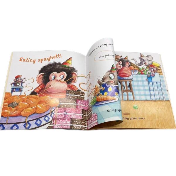 Custom Cheap Full Color China Softcover Perfect Binding Children Story Book Printing Services