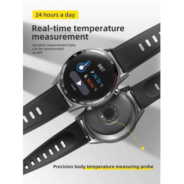 New High Quality T23 Huawei Style Full Screen Touch Smart Watch With Body Temperature