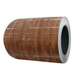 Embossed Wood Grain Steel Metal Sheet Cladding 26Ga HDP