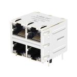 LPJM9029A4NL 10G Base-T 2x2 Port RJ45 Ethernet MagJacks Green&Yellow/Green