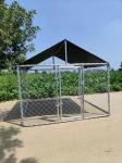 Chain Link Steel Dog Kennel 1.5M Height Galvanized Big Size Case For Animal