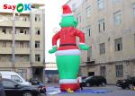 Green Hair Clown Inflatable Cartoon Characters For Advertising Double Sewing