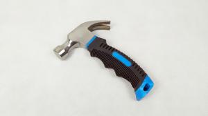 Wholesale 8OZ Mini Claw hammer with polishing surface and colored rubber handle from china suppliers