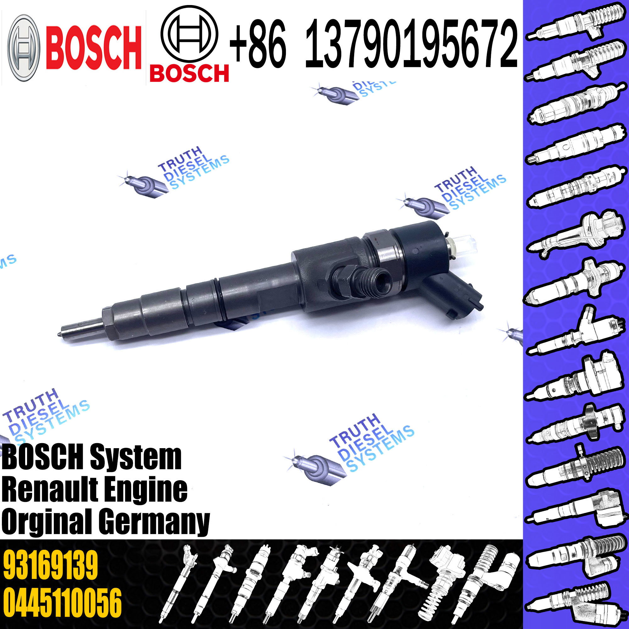 0445110146 Bosch Exchange Injector 93169139 For Opel Vauxhall