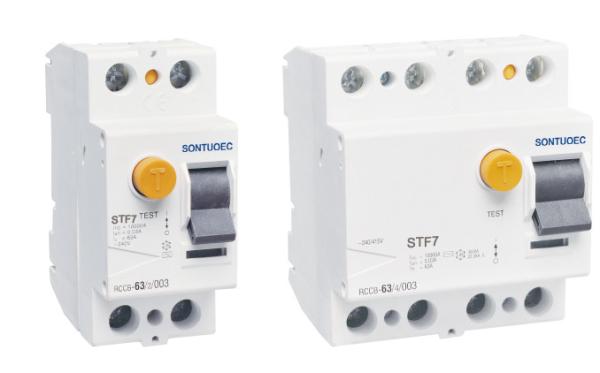 L7 series 400V RCCB Circuit Breaker 4P 63A / 30mA Electronic Or Magnetic Type A