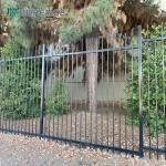 High Quality Powder Coated Black Top Spear Picket Metal Tubular Aluminum Fence