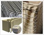 Galvanized Weld Gabion Barrier Bastion Sand Wall with Square Hole and Green