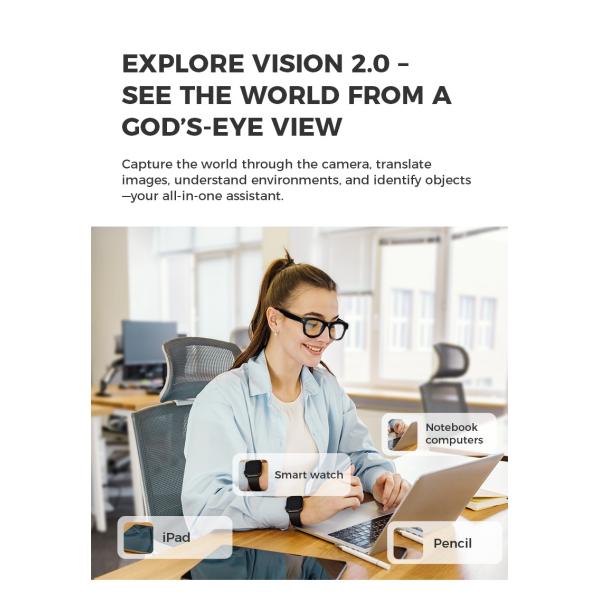 Classic Smart Glasses High Frequency Operating Frequency Level 2.402GHz-2.480GHz Luxury Fashion Designers