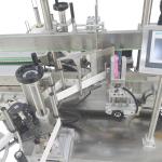 304 Stainless Steel Automatic Flat Bottle Labeling Machine for Round Square Pet