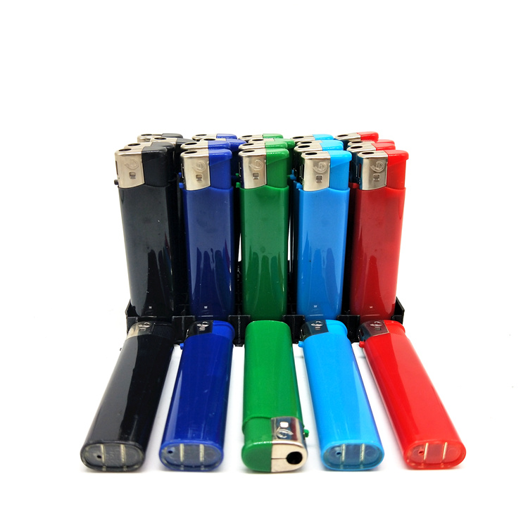 Dy-062 Type Electronic Slim Transparent Solid Color Disposable Cigarette Lighters