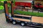 Hydraulic Ramp System Low Bed Draw Bar Full Trailer for Sale