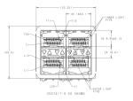TE 2007417-5 SFP+ Cage 2x2 Port With Connector Included Lightpipe Elastomeric
