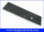 Brushed Stainless Steel Black Metal Keyboard High Vandal-Proof With 103 Keys