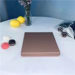 Luxury Square Brown Portable Dessert Packaging Boxes