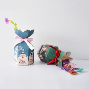 Wholesale Wholesale Folding Candy Cake Christmas Gift Paper Box Packing With Ribbon from china suppliers