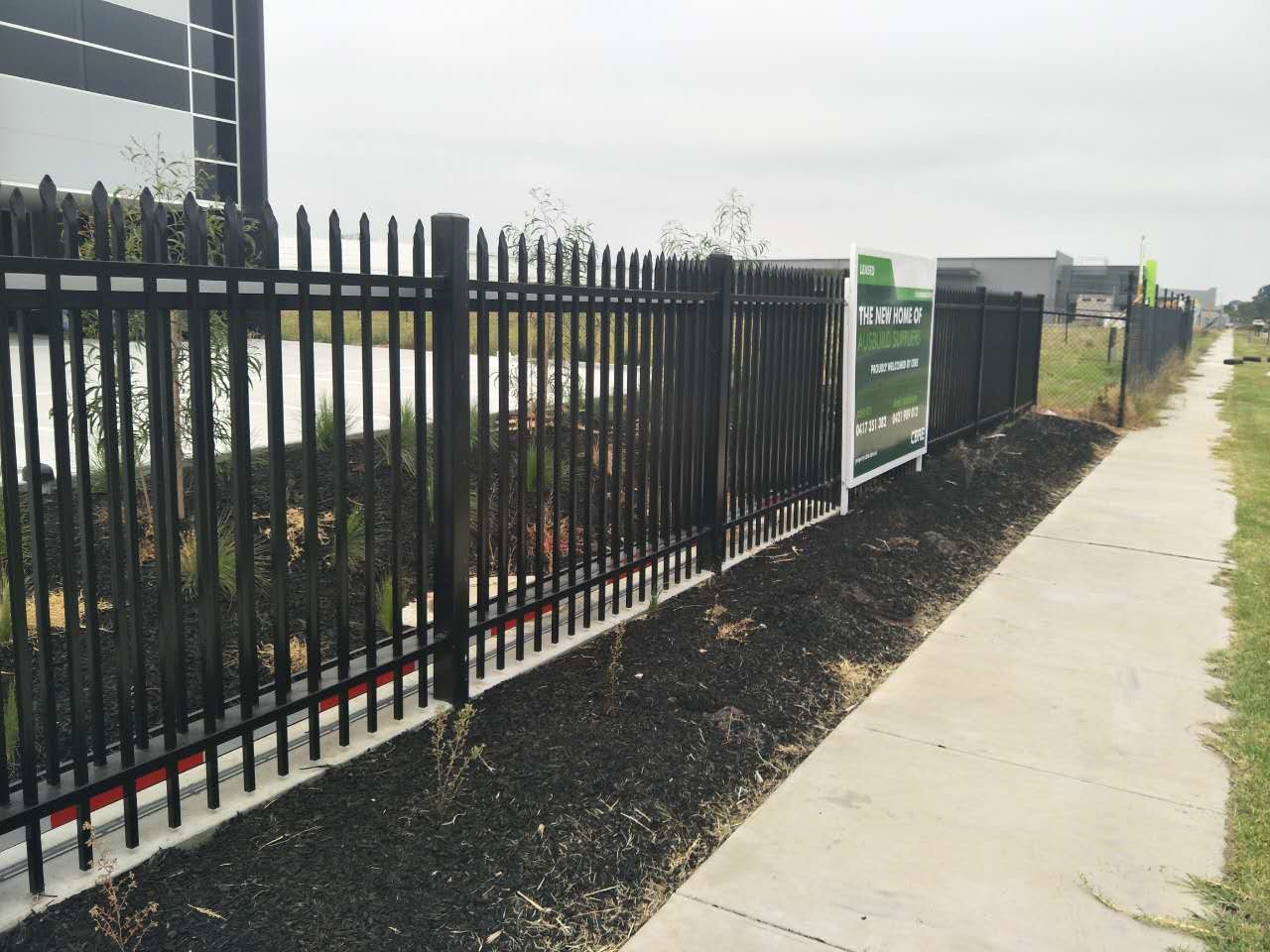 Diplomat Fencing Panels 45mm Rail Thickness 1.60mm Powder Coated Black