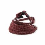 Wave Patterned Fabric Cat Harness Collar , Comfortable Outdoor Cat Collar