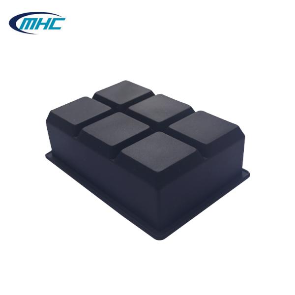 6 Cavities Silicone Ice Mold Stocked Ball Shaped Ice Cube Tray Customized