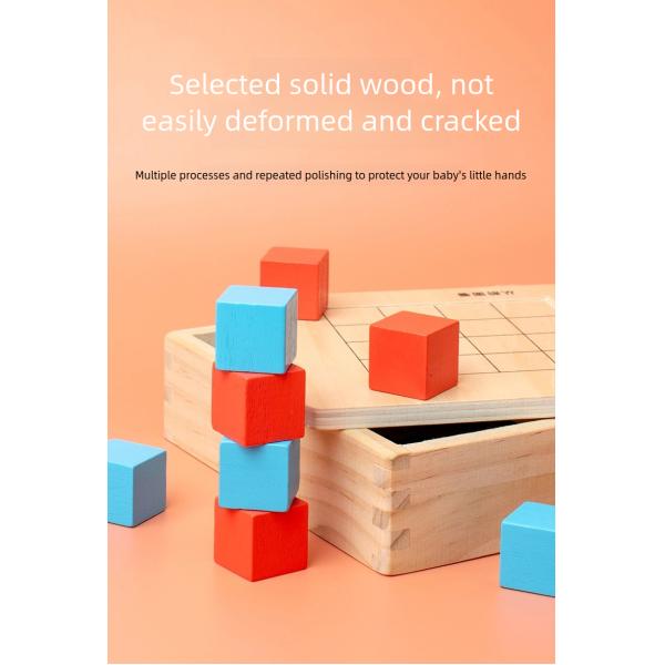 Student Three-view Teaching Aids Grid Observer square Building Block Geometric Graphics Space Thinking Puzzle Training