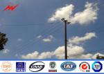 Double Arms Tapered Galvanized Steel Pole For Electrical Power Lines IP65