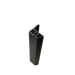 White / Black Aluminium Rail Track With Heavy Duty Load Capacity