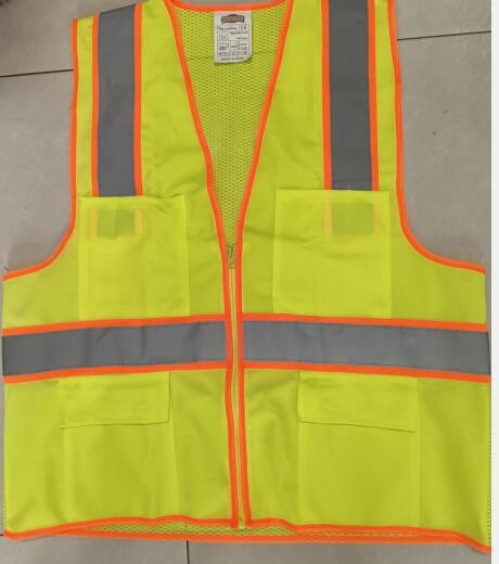 Four Pocket Hi Vis Mesh Reflective High Visibility Mesh Vest