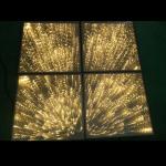Modern LED Starlit Dance Floor / 3D Mirror LED Dance Floor For Wedding