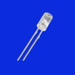 4mm LED 520nm - 530nm Green Color 2000mcd - 3000mcd Clear Lens Flangeless