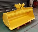 Custom Steel Tilt Bucket 0.1-0.75 CBM Capacity 800-1500mm Opening Red Or Yellow