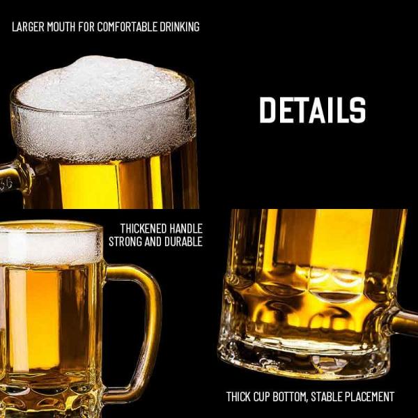 B2B Wholesale Custom 11-15oz Beer Glasses: Bulk Stock, Fast Shipping – Ideal for Bulk Orders