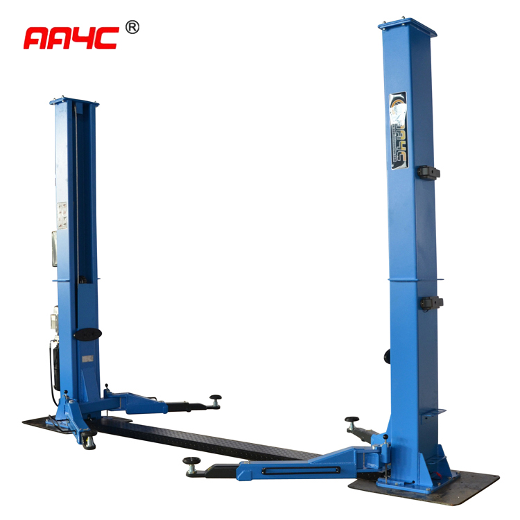 5.5T 11000 Lb 2 Post Car Lift 10 Ft Ceiling 240v Electrical Release Floorplate