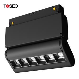 Wholesale Dimmable LED Magnetic Track Lights 6 Watt 12watt Black 3 Year Warranty from china suppliers
