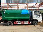 Sewage Suction Cleaning Truck 5000 Liters Dust Tank With 2000 Liters High